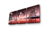 Wallity 3P3040CS-85 Reloj de Pared de Lienzo Decorativo (3 Piezas) Multicolor